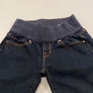 Gap always skinny dark blue denim, maternity jean, size 25